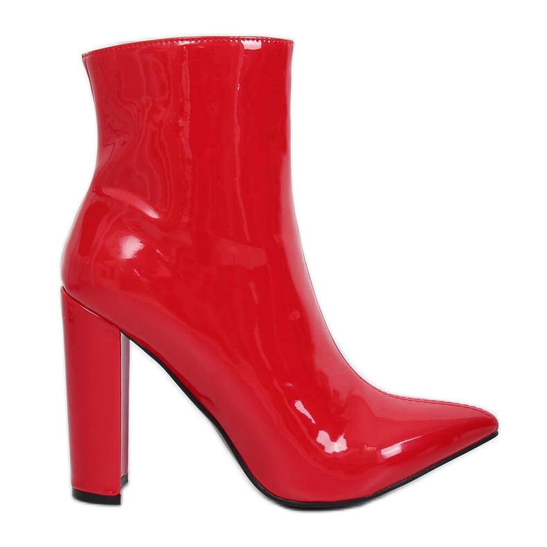 Botas de salto alto lacadas vermelhas NS065P Vermelho Botas de salto alto lacadas vermelhas NS065P Vermelho