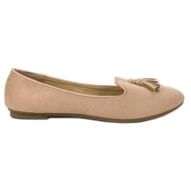 Queentina Senhores com franjas marrom