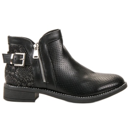Bestelle Botas com estampa de cobra preta preto