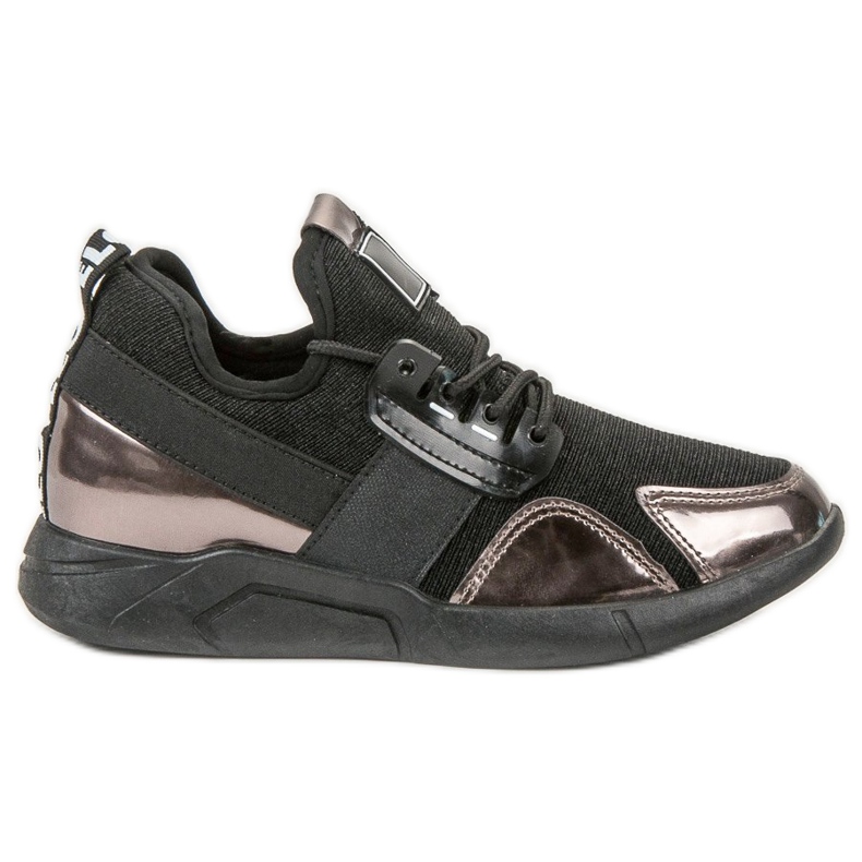 SHELOVET Tênis Slip-on preto cobre