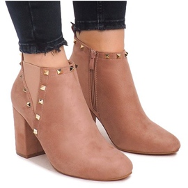 Botas em um post F3626 Rosa