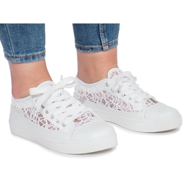 Tênis Dolita branco perfurado