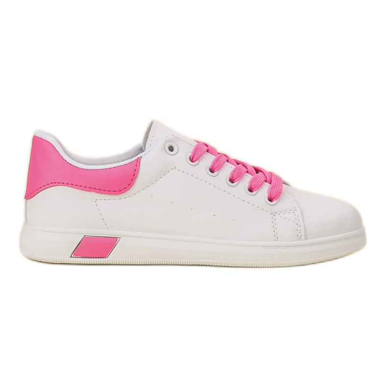 Ideal Shoes Calçados esportivos femininos branco rosa