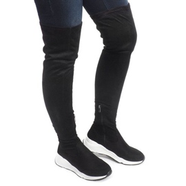 Botas Com Preto Branco 6680-PG Preto