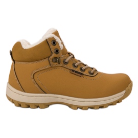 Ax Boxing amarelo Sapatos de Trekking Isolados