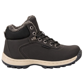 Ax Boxing cinza Sapatos de Trekking Isolados