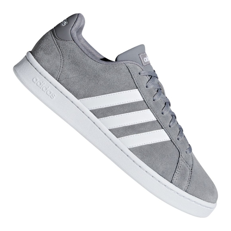 Sapatos Adidas Grand Court M F36412 cinza