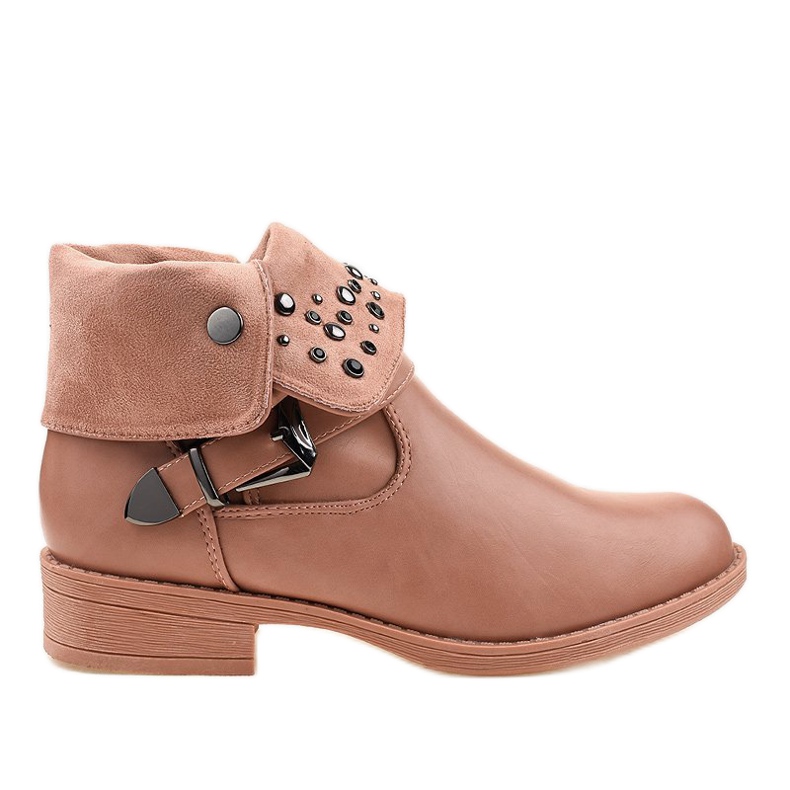 Botas rosa com fivela GG-44P