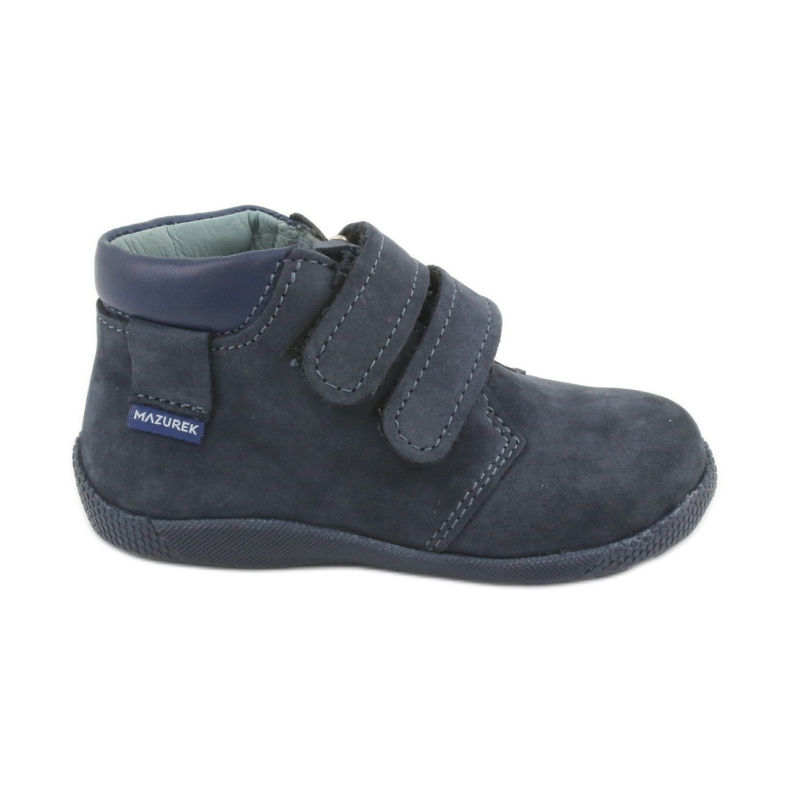 Mazurek Leather Boys com velcro 341 azul marinho Mazurek Leather Boys com velcro 341 azul marinho