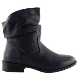Botas azul marinho para mulheres 1127-PA DK.BLUE azul-marinho