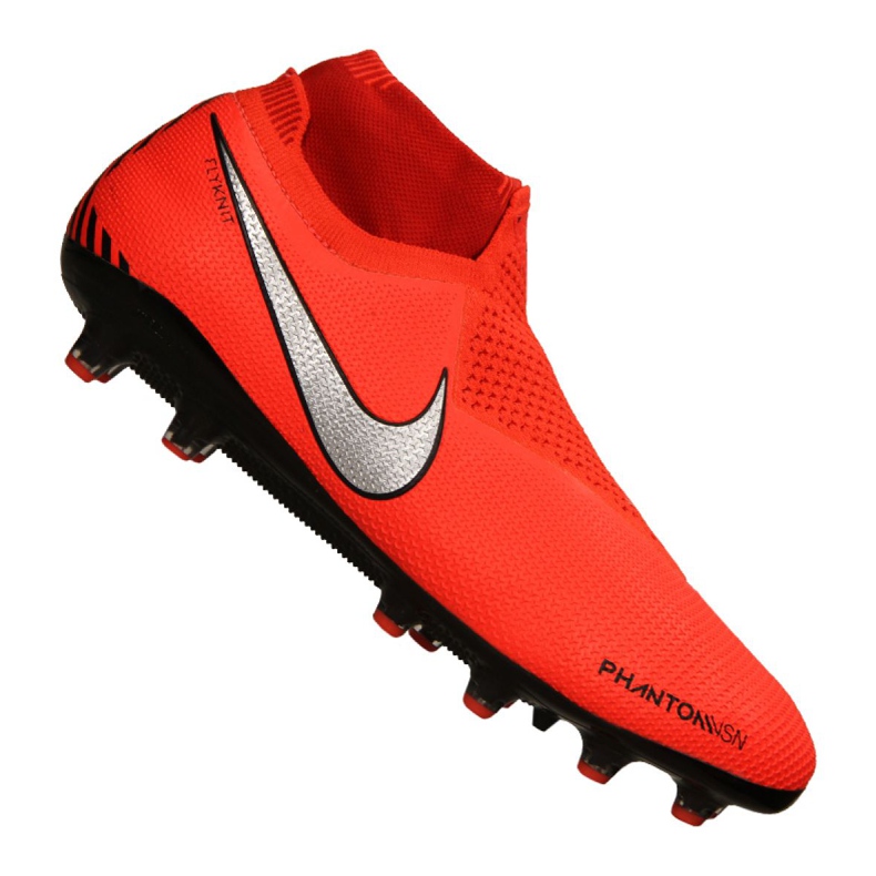 Chuteira Nike Phantom Vsn Elite Df AG-Pro M AO3261-600 laranja vermelho