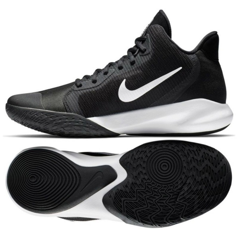 Tênis de basquete Nike Precision Iii M AQ7495 002 preto