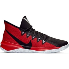 Nike Zoom Evidence Iii M AJ5904 001 sapatos preto e vermelho