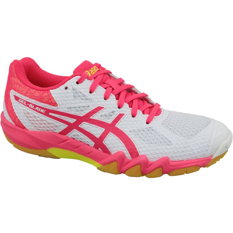 Sapato de squash Asics Gel-Blade 7 M 1072A032-100 branco branco