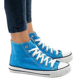Tênis de cano alto clássico azul DTS8224-16