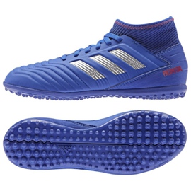 Sapatos azuis Adidas Predator 19.3 Tf Jr CM8546 azul azul Sapatos azuis Adidas Predator 19.3 Tf Jr CM8546 azul azul