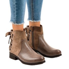 Botas com isolamento de camurça cáqui C562 multicolorido verde
