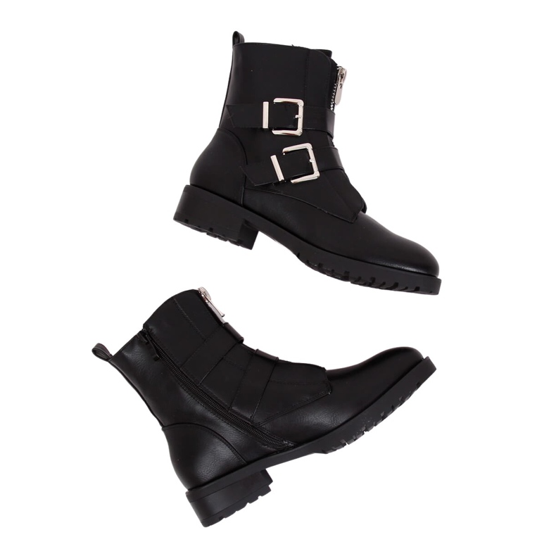 Botas pretas militares 688-A14 pretas preto
