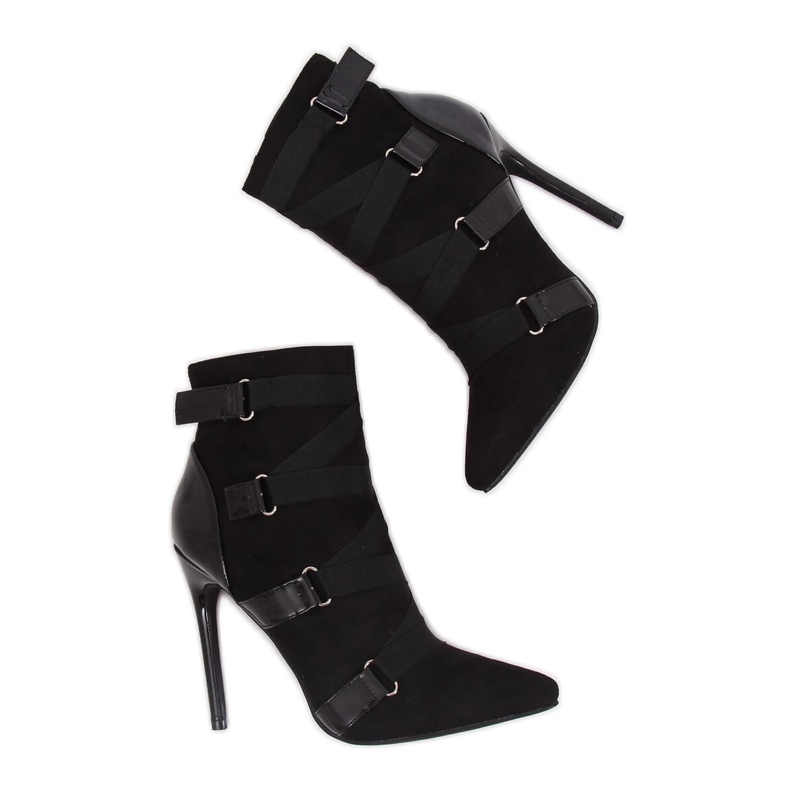 Botas pretas em um alfinete preto BKKX1150 preto