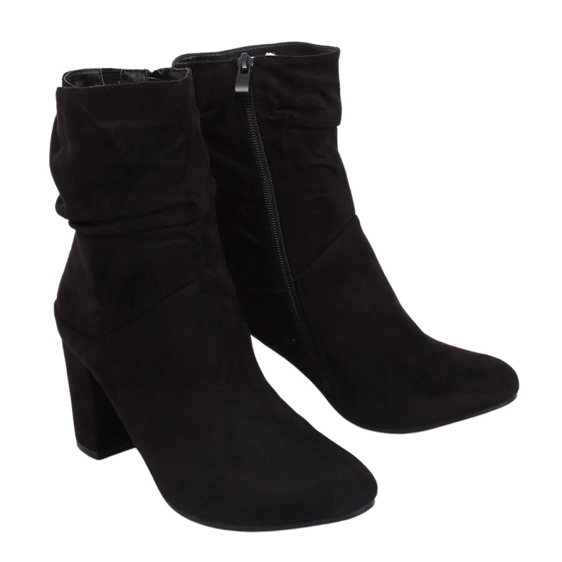 Botas pretas FR-1186 pretas de salto alto preto