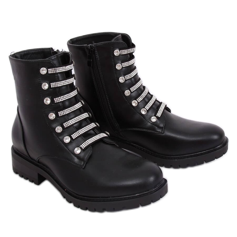 Botas militares pretas NC876 pretas preto