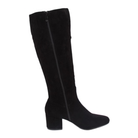 Botas pretas de salto alto YQ218P pretas preto Botas pretas de salto alto YQ218P pretas preto