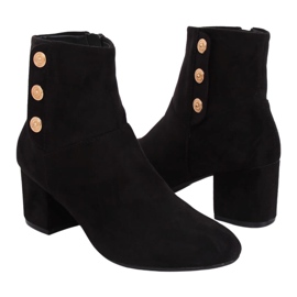 Botas pretas YL51 pretas de salto alto preto