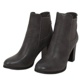 Clássico cinza salto alto cinza 88097 cinza