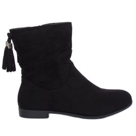 Botas pretas para mulheres 3737 pretas preto