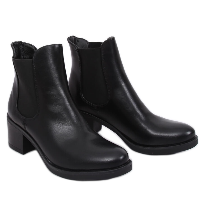 Botas Jodhpur pretas AT673-6 pretas preto
