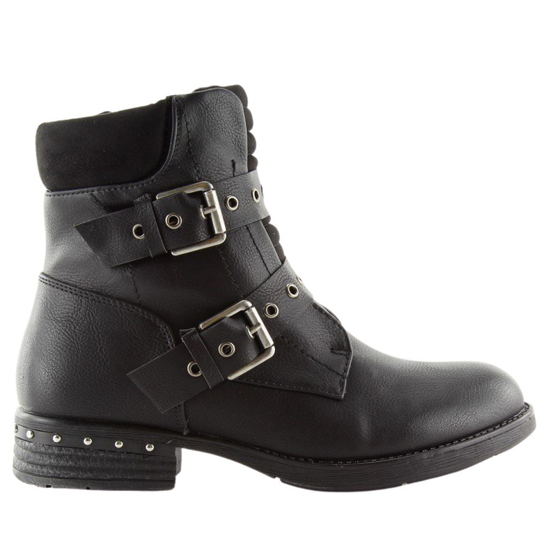 Botas pretas femininas pretas S165 pretas preto