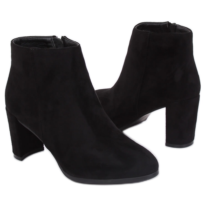 Botas clássicas pretas de salto alto A6801 Pretas preto Botas clássicas pretas de salto alto A6801 Pretas preto