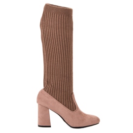 Seastar marrom Botas marrons ajustadas