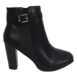 Botas pretas F815-2 pretas de salto alto preto