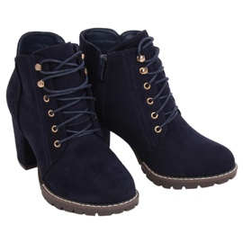 Botas de salto alto azul marinho 995-30 Navy