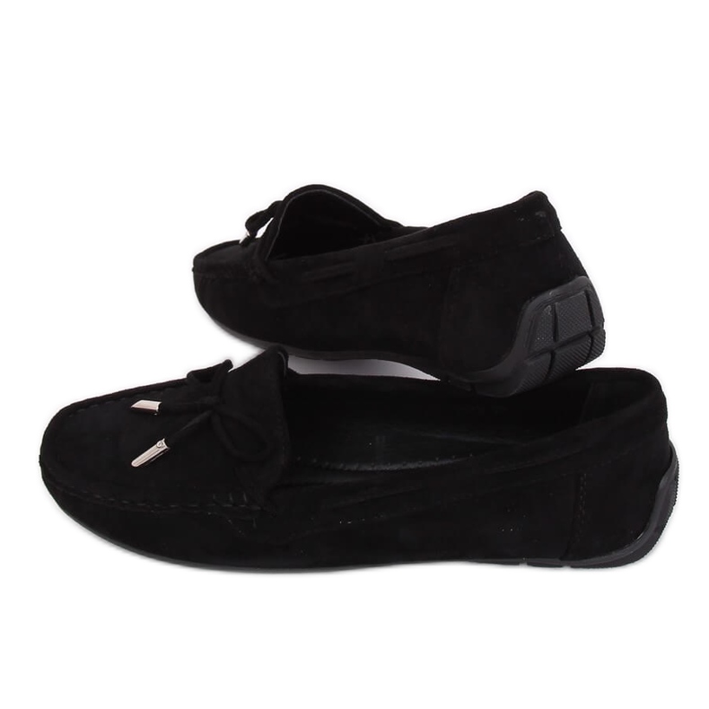 Mocassins femininos negros R812 Preto