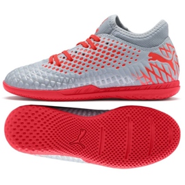 Puma Futrure 4.4 It Jr 105700 01 sapatos cinza cinza / prata
