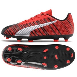Puma One 5,4 Fg Ag M 105660 01 sapatos vermelho