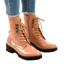 -de-rosa Botas altas de mulher rosa XW37278