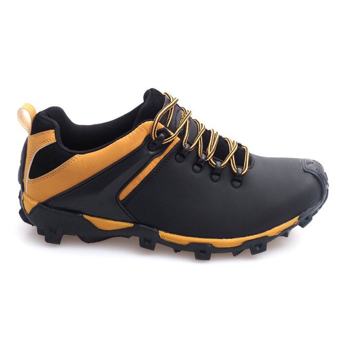 Botas de caminhada em couro Nat HLD911 preto