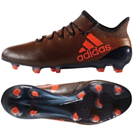 Sapatos adidas X 17,1 Fg M S82288 preto e vermelho multicolorido