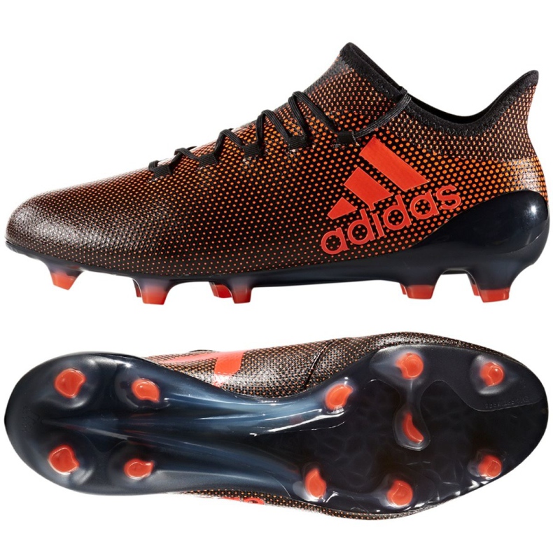 Sapatos adidas X 17,1 Fg M S82288 preto e vermelho multicolorido