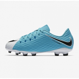 Nike Hypervenom Phelon II Fg Jr 852595 104 sapatos azuis
