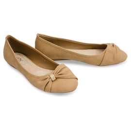 Bailarinas com arco 6554 Khaki multicolorido