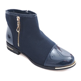 Botas elegantes a céu aberto B8107 azul marinho azul-marinho