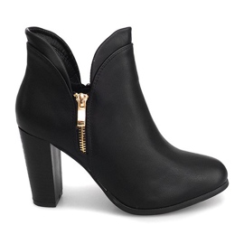 Botas Jodhpur com zíper F830 pretas preto