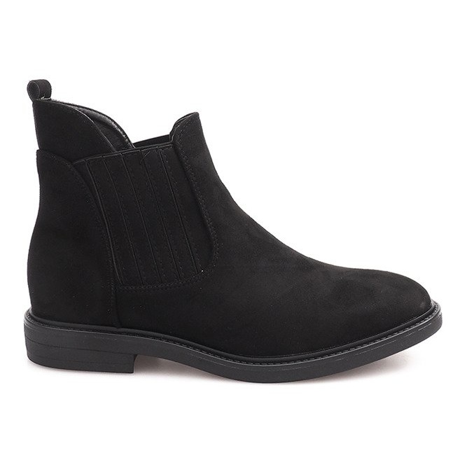 Botas de camurça com elástico 1541 preto