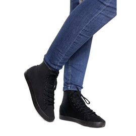 Tênis cano alto Lycra B113B Preto