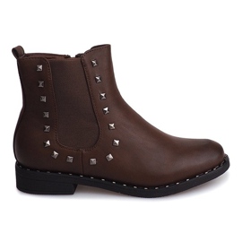 Botas com pregos Z-01 Camel castanho