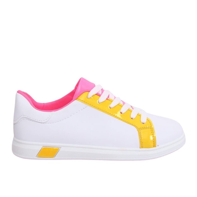 Tênis feminino W-3116 amarelo branco multicolorido